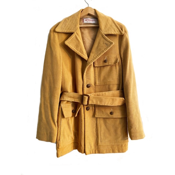 Vintage Mcgregor Yellow Corduroy Coat 